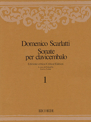 Book cover for Sonate per Clavicembalo Volume 2 Critical Edition