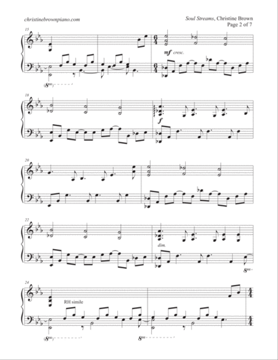 Soul Streams Piano Solo scores gallery preview page 2