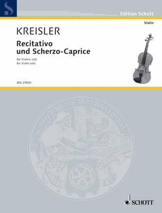 Book cover for Recitativo and Scherzo-Caprice
