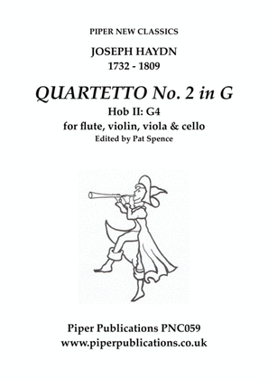 HAYDN QUARTETTO No. 2 in G MAJOR Hob II: G4 for flute & strings
