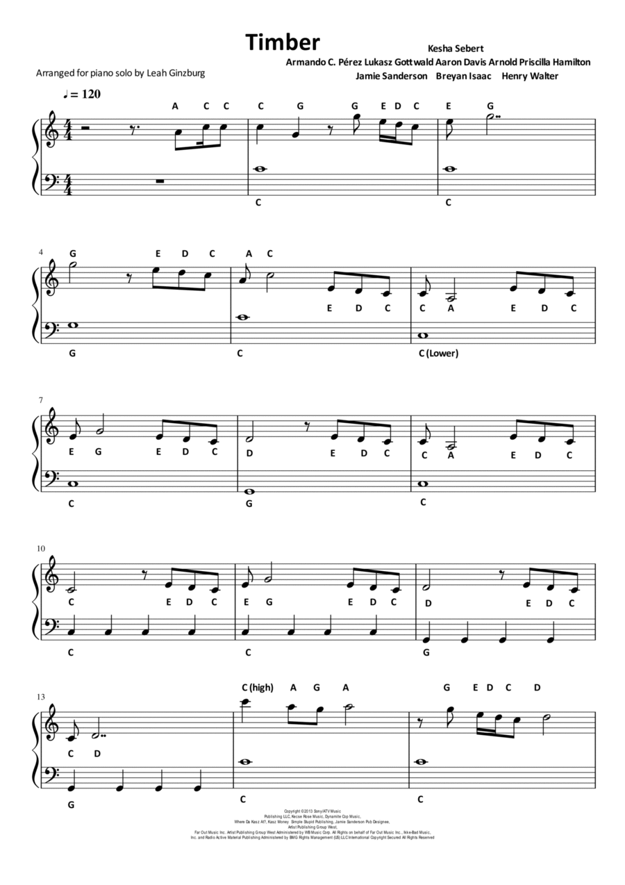 Timber Voice scores gallery preview page 1