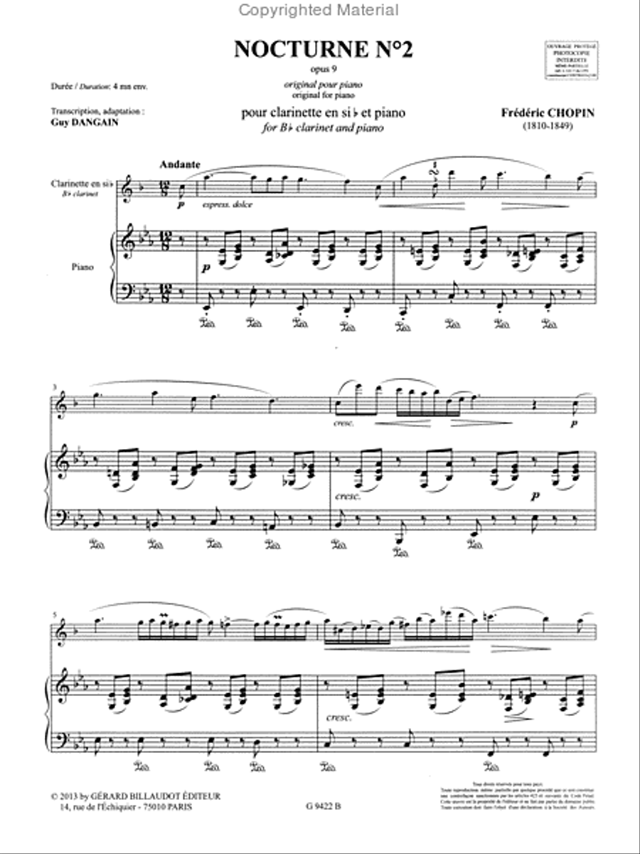 Nocturne No. 2 Chamber Music scores gallery preview page 2