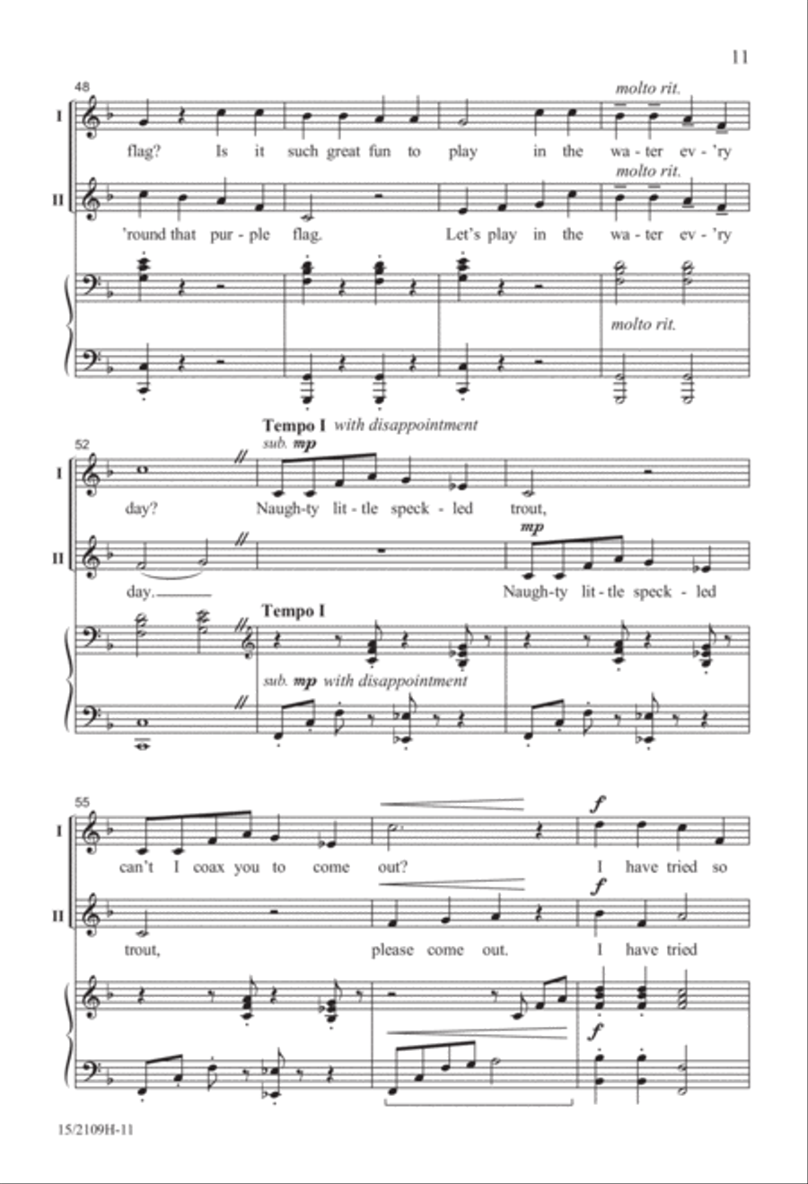 Songs from the Shore Songs from the Shore 2-Part scores gallery preview page 11
