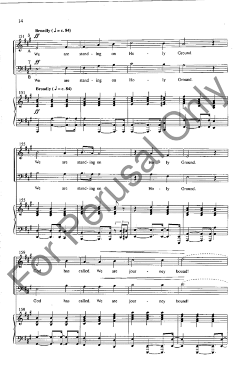 Standing On Holy Ground 4-Part scores gallery preview page 13