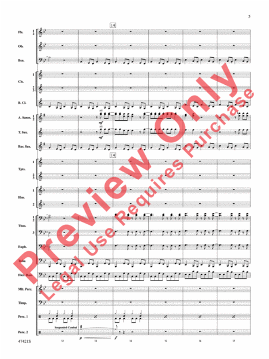 Meat Loaf---The Hits Meat Loaf---The Hits Concert Band scores gallery preview page 6