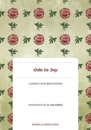 Book cover for Ode To Joy (Easy Recorder Duet)