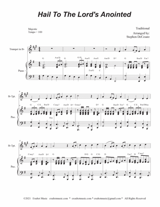 Hail To The Lord's Anointed (Bb-Trumpet solo) - Piano accompaniment)