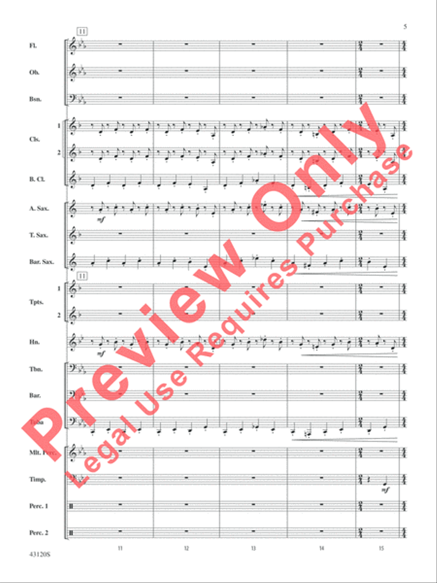 Beetlejuice Concert Band scores gallery preview page 5