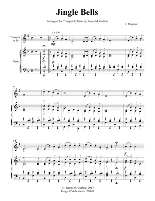 Jingle Bells for Trumpet & Piano