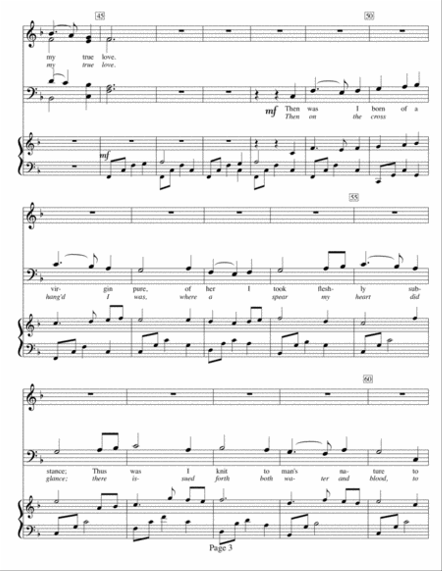 Tomorrow Shall Be My Dancing Day 4-Part scores gallery preview page 3