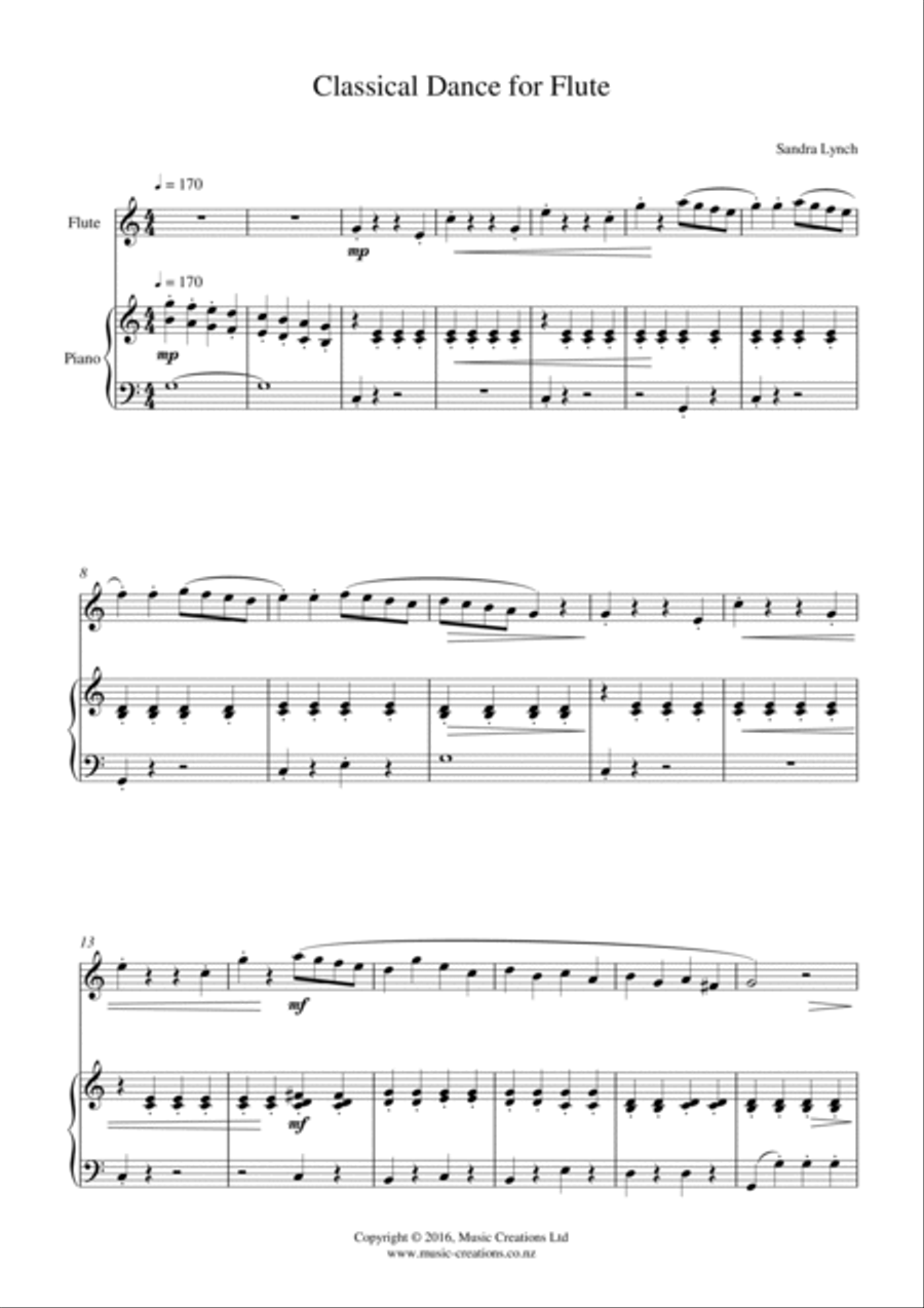Classical Dance for Flute Flute Solo scores gallery preview page 3