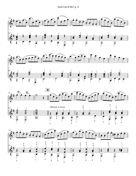 And Can It Be? for Flute (C instrument) and Guitar image number null