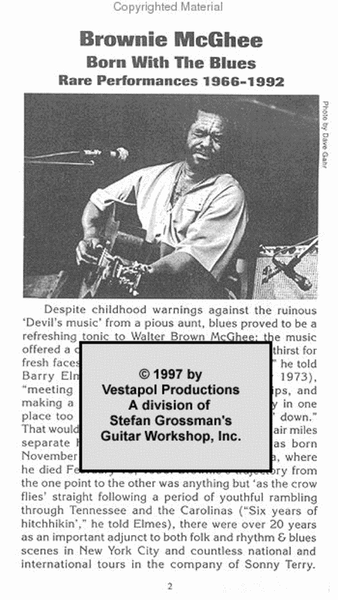 Brownie McGhee Born with the Blues 1966-92