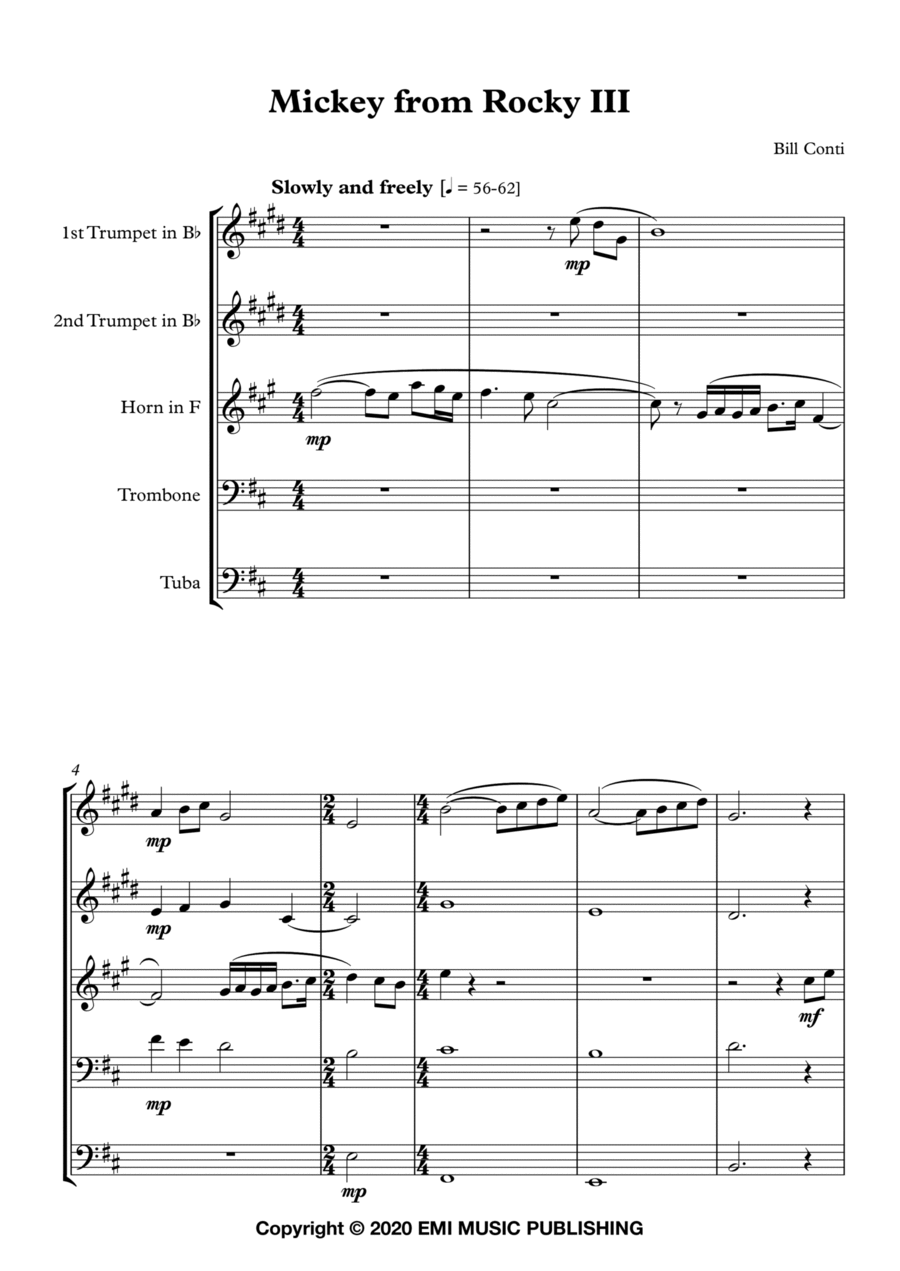 Mickey Brass Ensemble scores gallery preview page 1