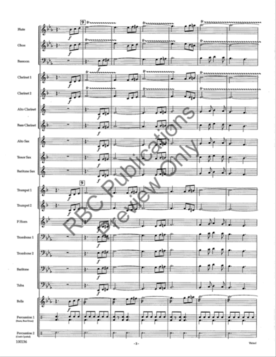 Victor (Score) Concert Band scores gallery preview page 5