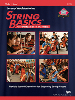 Book cover for String Basics First Performance Ensembles - Book 1 - Full Conductor Score