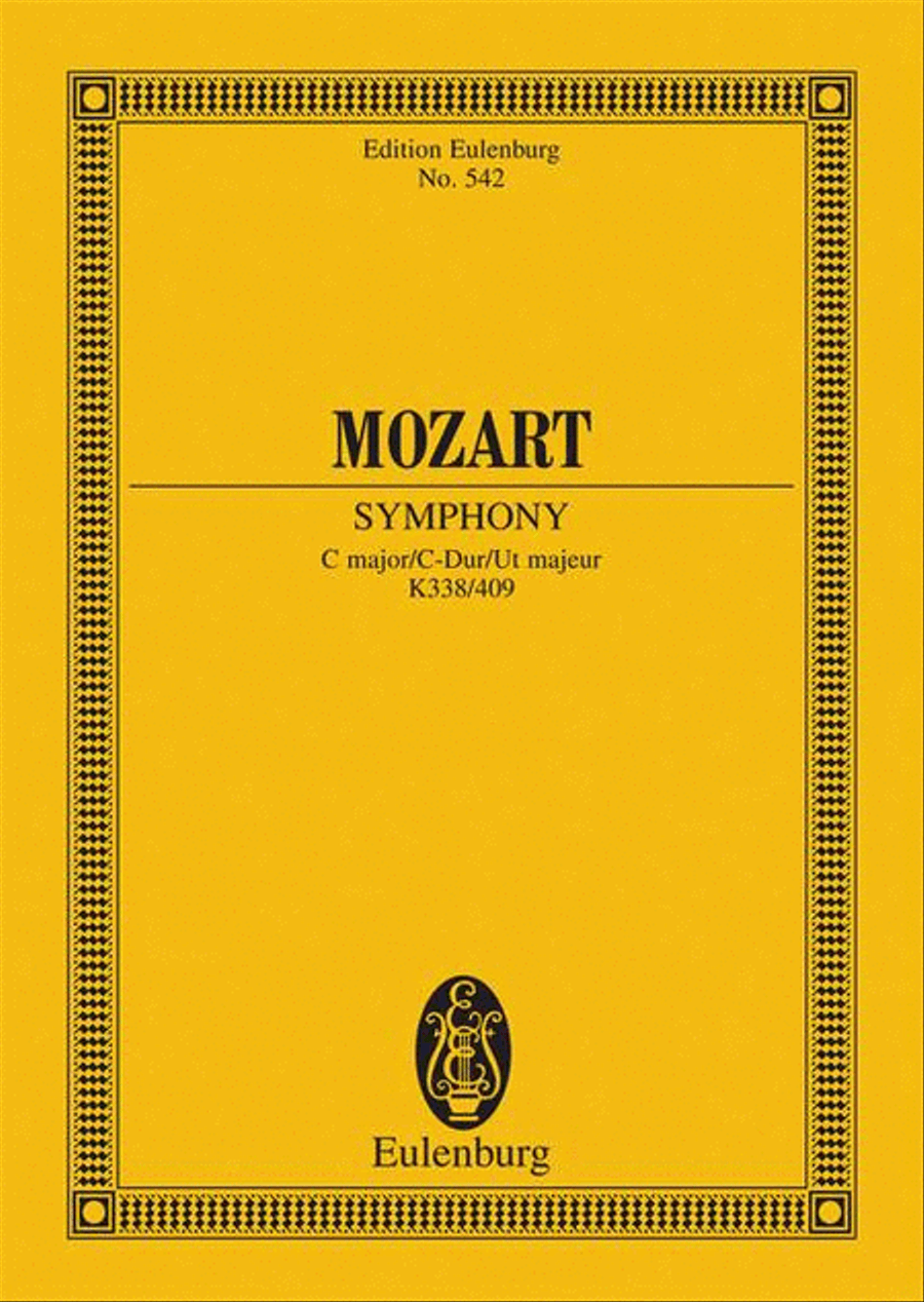 Symphony No. 34 C major Orchestra scores gallery preview page 1