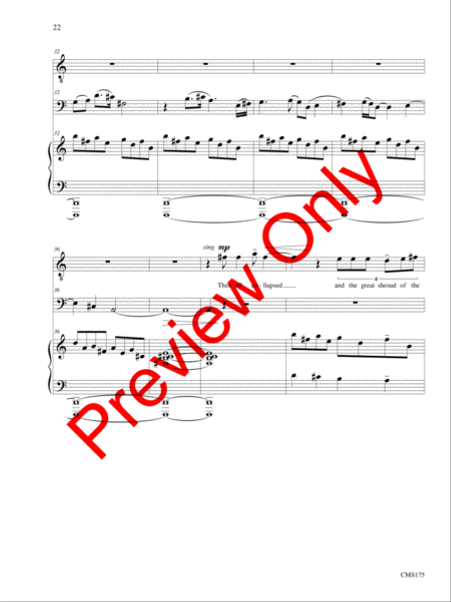 Songs of Solemn Confession: A Song Cycle Bassoon scores gallery preview page 23