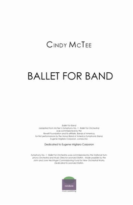 Ballet for Band (set of parts)