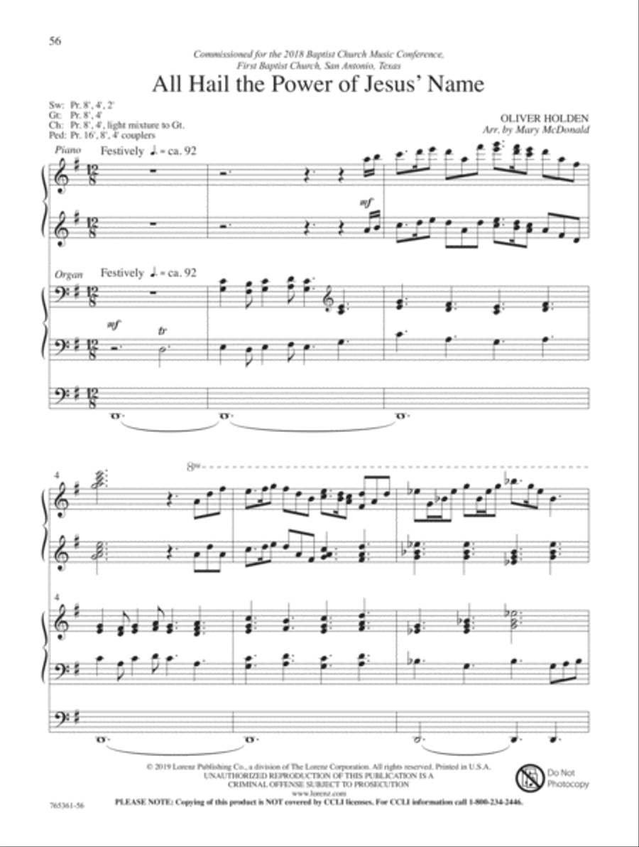 Symphony of Praise Organ scores gallery preview page 15