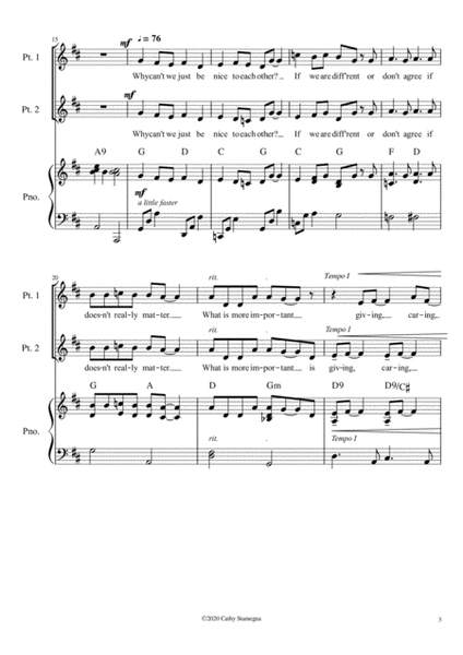 Just One Candle (2-Part Choir, Chords, Piano Accompaniment) image number null