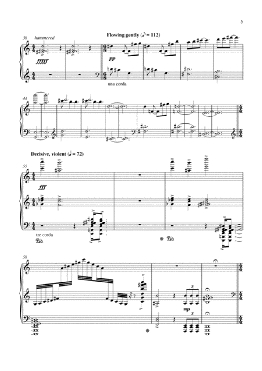 Carson Cooman: Fourth Piano Sonata Piano Solo scores gallery preview page 5