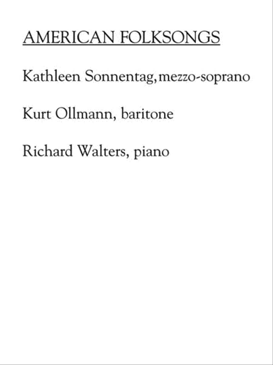American Folksongs Low Voice scores gallery preview page 4