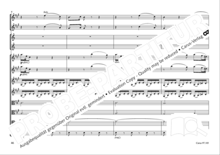Concertone in D major Horn scores gallery preview page 47