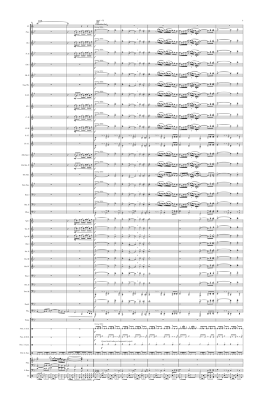 Just a Closer Walk with Thee Concert Band scores gallery preview page 5