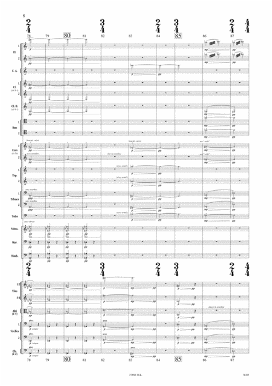 La Gondole Sur La Lagune D'Apres Guardi Orchestra scores gallery preview page 4