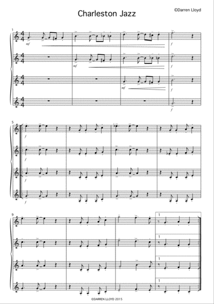Charleston Jazz Brass Ensemble scores gallery preview page 2