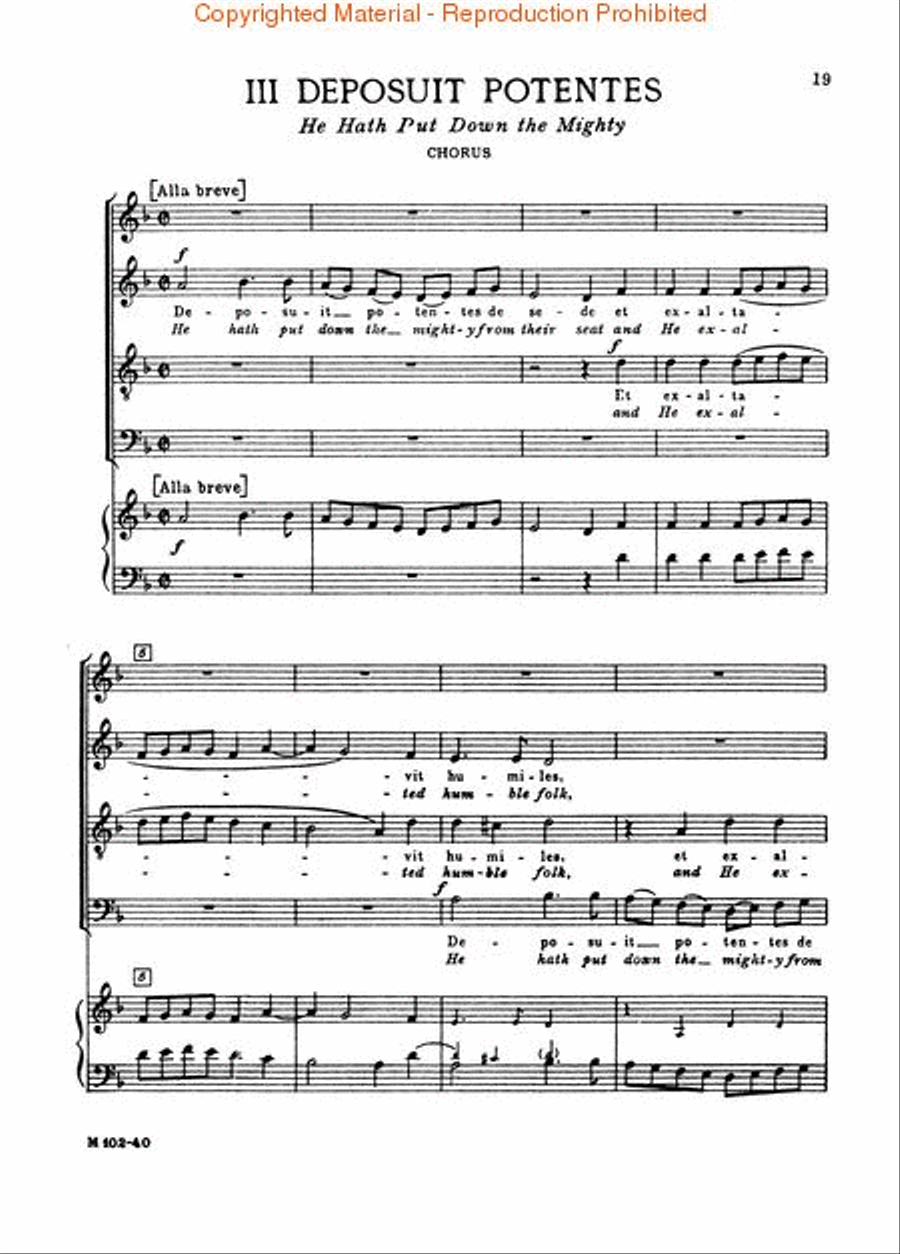 The Magnificat (SATB - Vocal Score) 4-Part scores gallery preview page 4