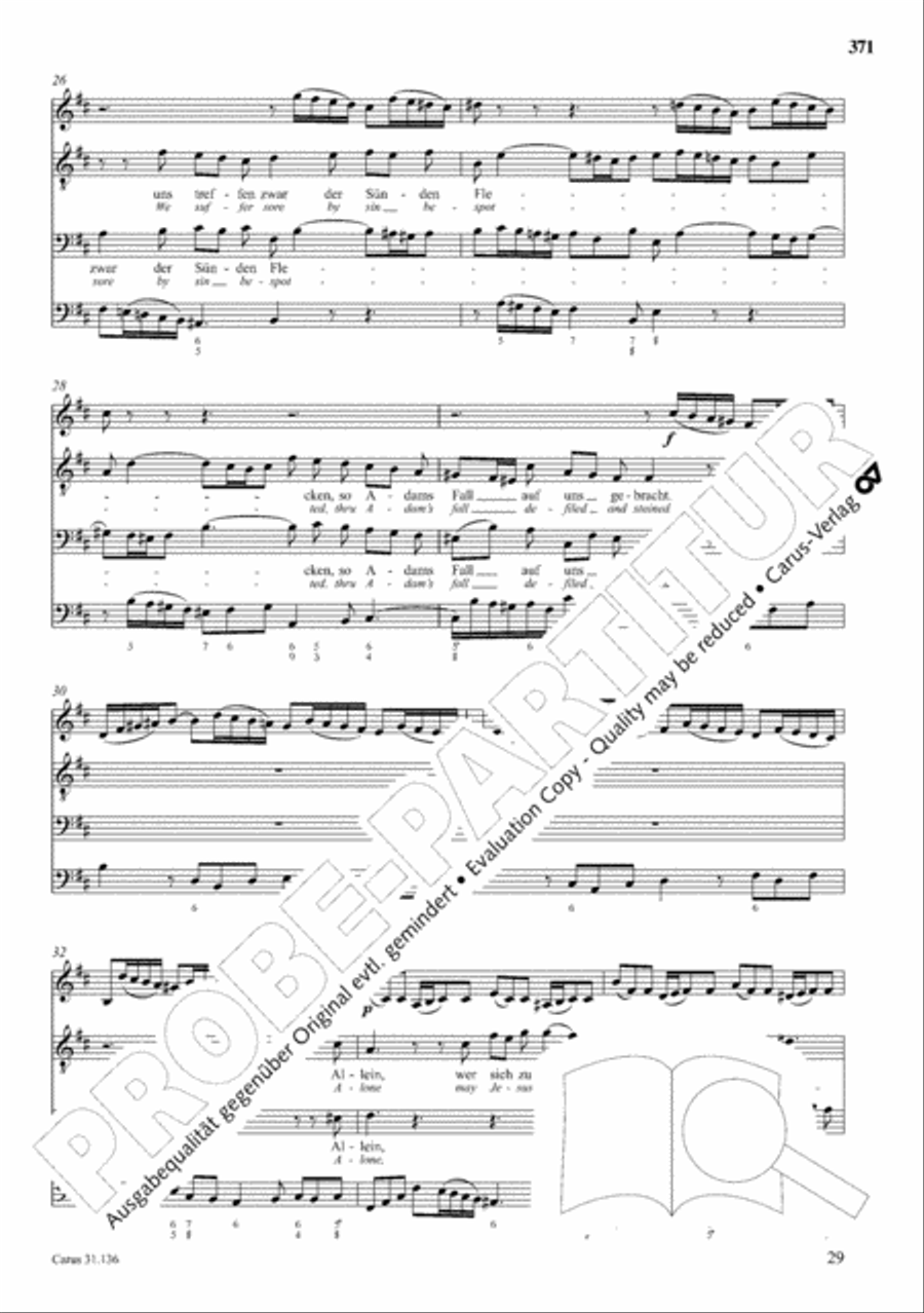 The Complete Sacred Vocal Works (Das geistliche Vokalwerk) Voice scores gallery preview page 372