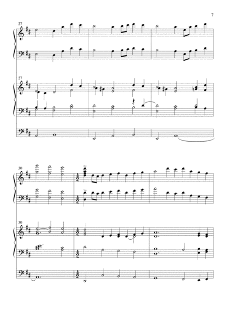 Glory and Honor, Praise and Adoration! Organ scores gallery preview page 6