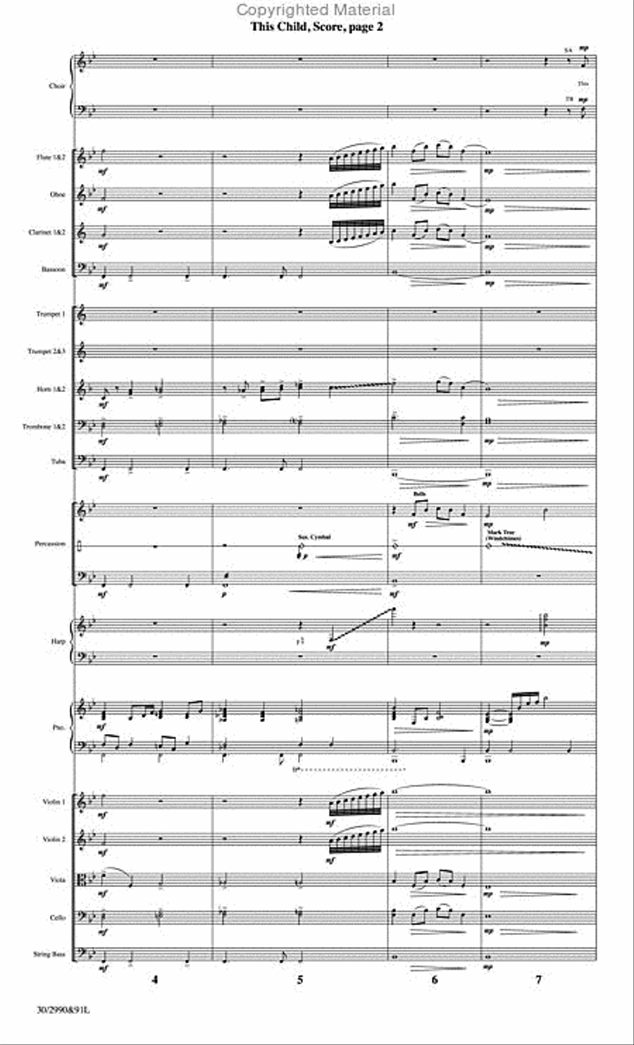 This Child - Orchestral Score and Parts Choir scores gallery preview page 3