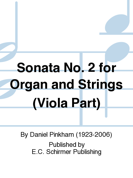 Sonata No. 2 for Organ and Strings (Viola Part)
