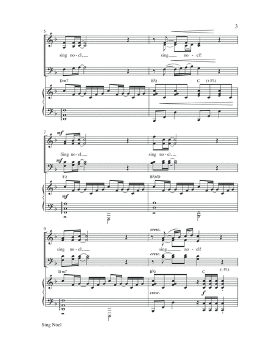 Sing Noel Sing Noel 4-Part scores gallery preview page 3