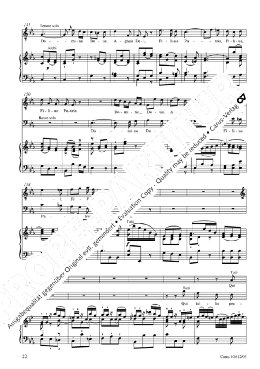 Harmoniemesse in B 4-Part scores gallery preview page 23