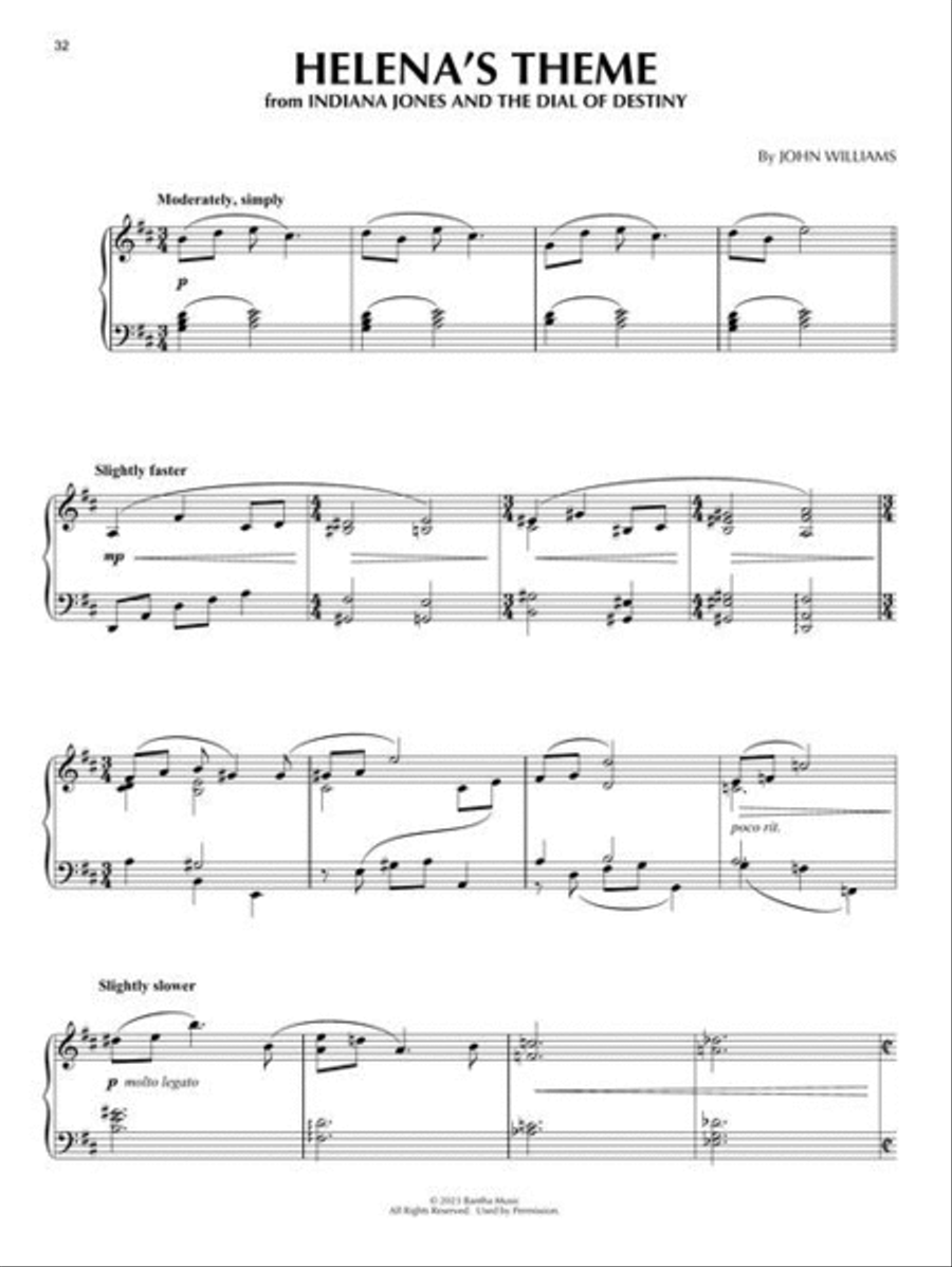 Indiana Jones Piano Solo Collection Piano Solo scores gallery preview page 8