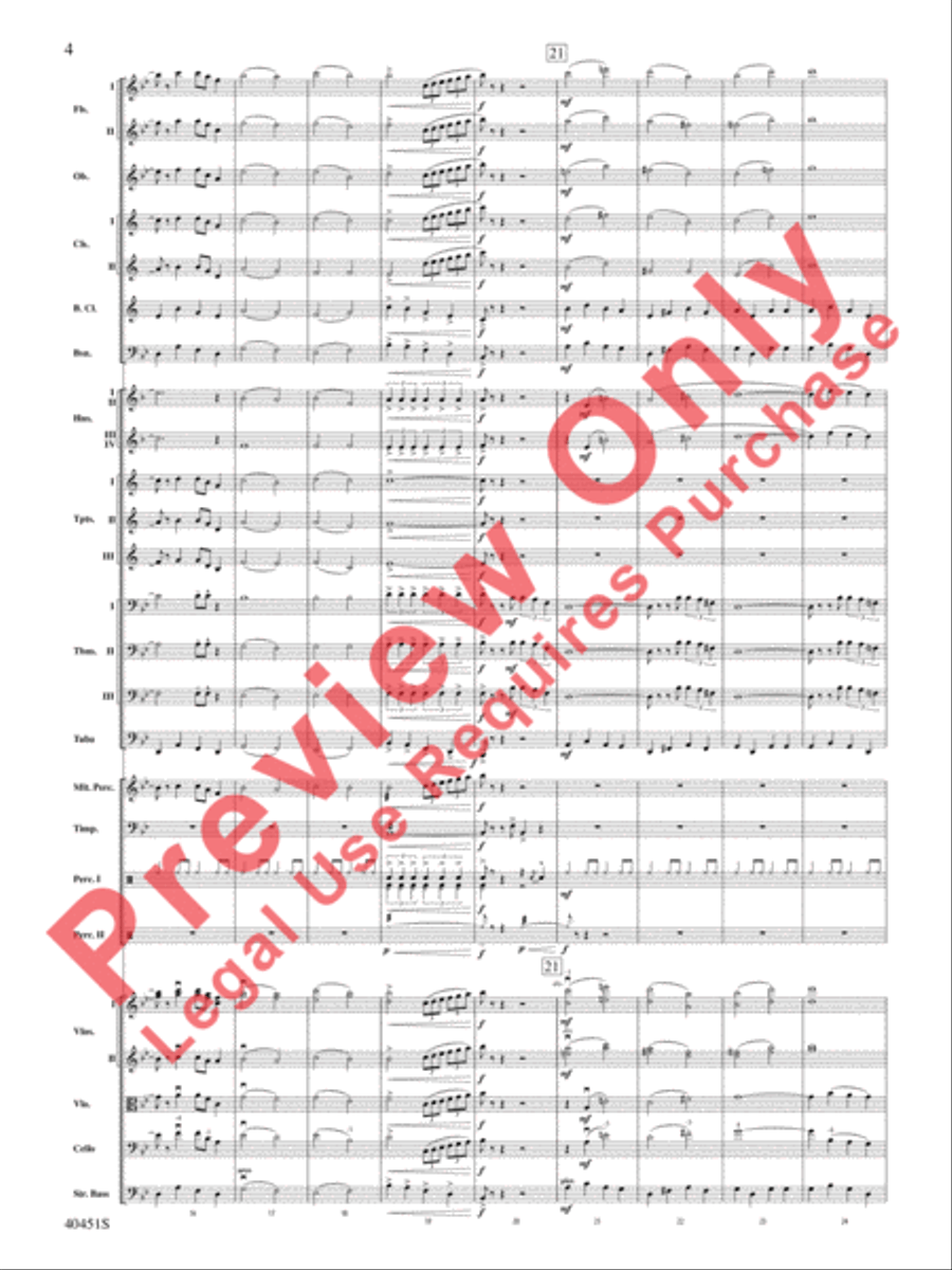I've Gotta Be Me / Don't Rain on My Parade Mash-Up Full Orchestra scores gallery preview page 5