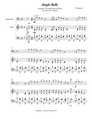 Jingle Bells for Euphonium & Piano