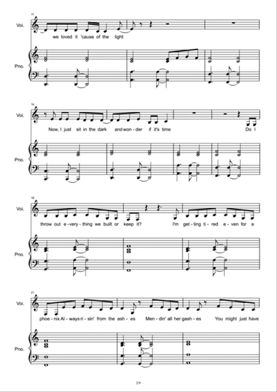 You're Losing Me Voice scores gallery preview page 2