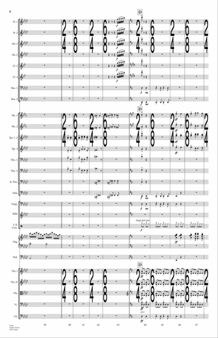 Angelic Fanfare Full Orchestra scores gallery preview page 9