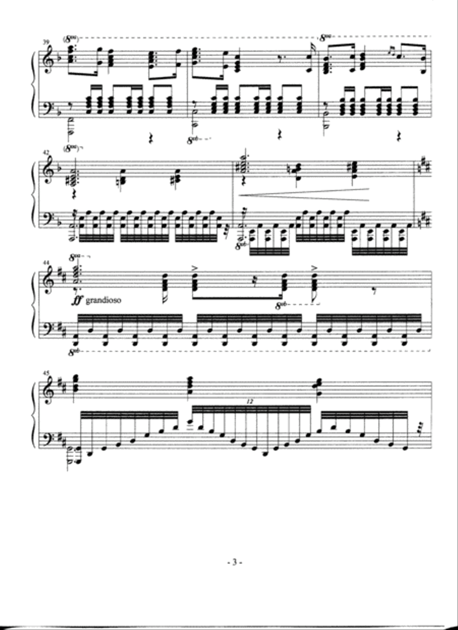 Conquest Of Paradise Piano Solo scores gallery preview page 3
