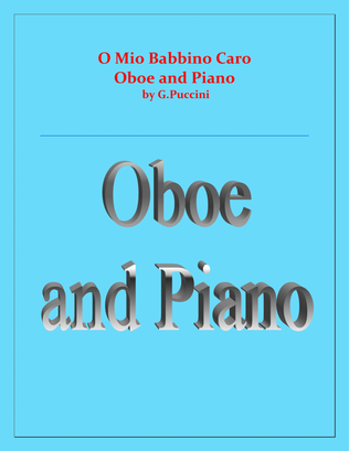 O Mio Babbino Caro - G.Puccini - Oboe and Piano