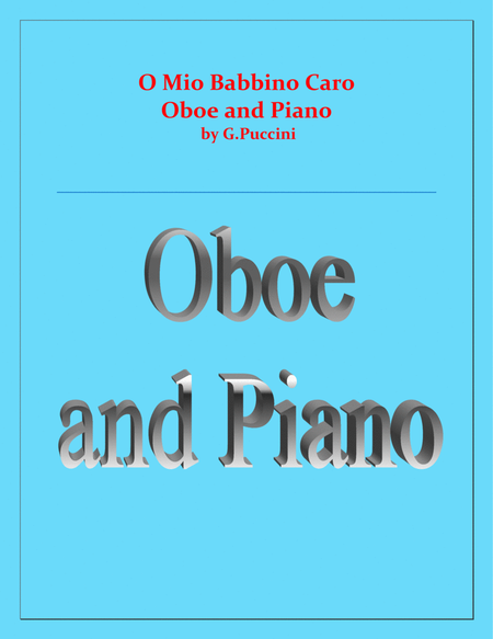 O Mio Babbino Caro - G.Puccini - Oboe and Piano image number null
