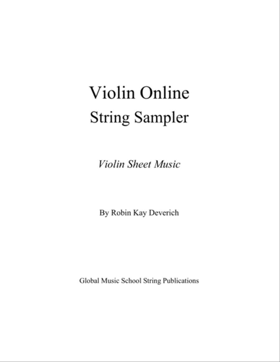 Violin String Sampler Sheet Music Violin Solo scores gallery preview page 3