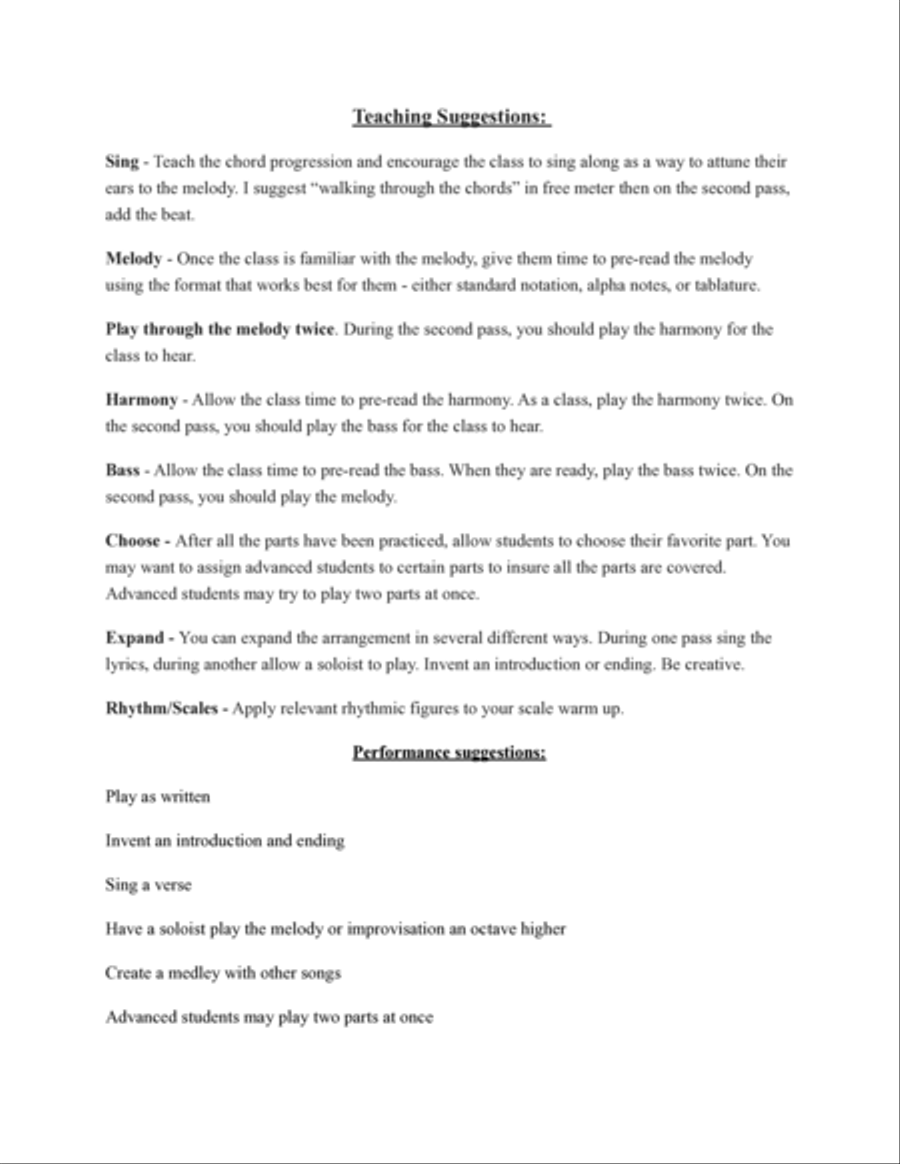 Fairest Lord Jesus Guitar Ensemble scores gallery preview page 2