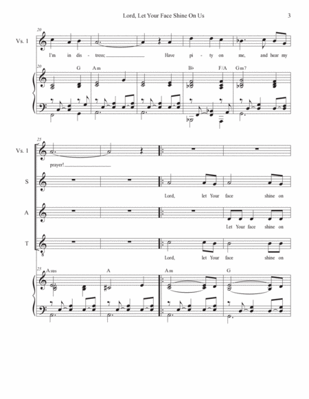 Lord, Let Your Face Shine On Us (Vocal Quartet - (SATB) image number null
