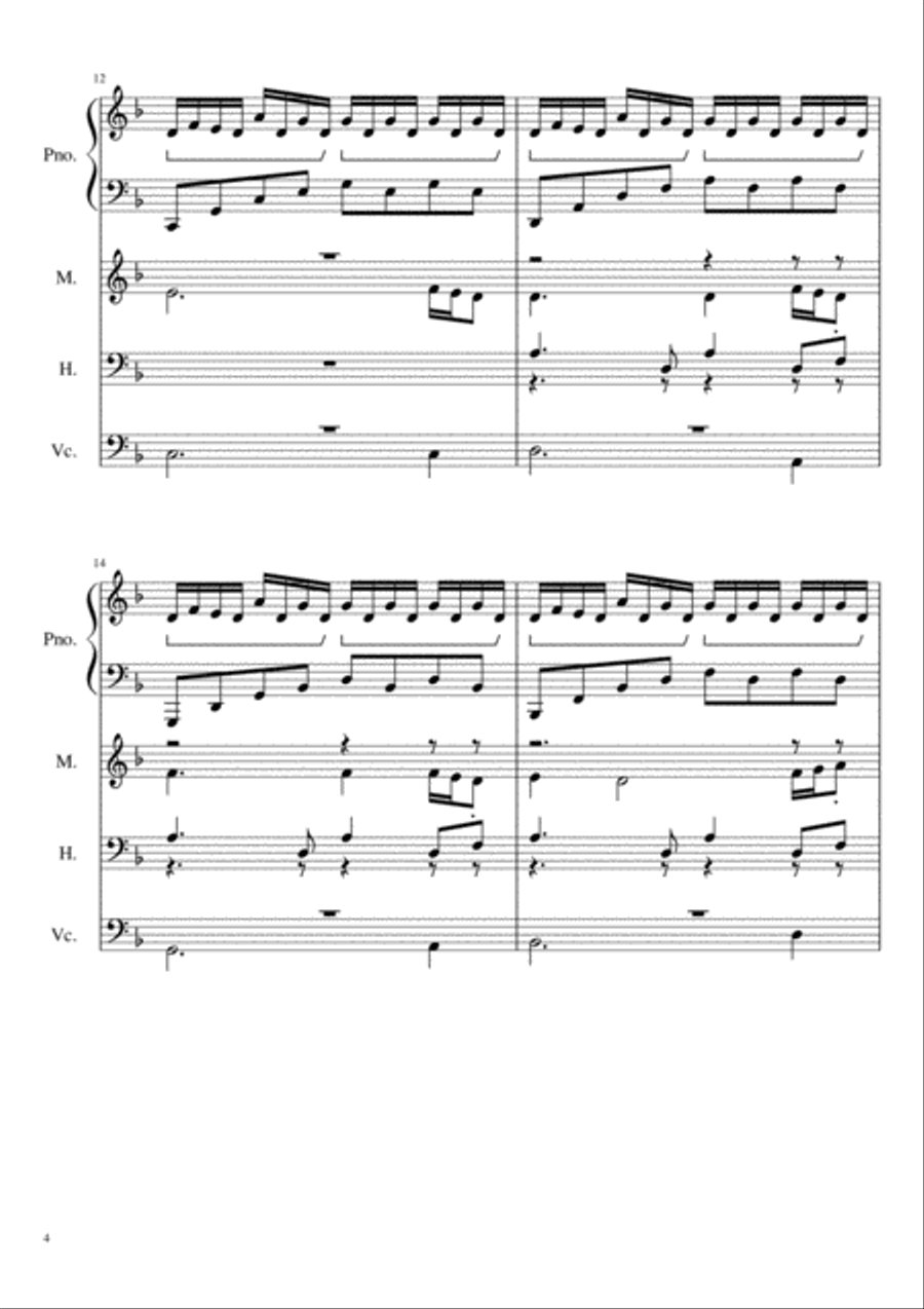 Kaos Kaos 4-Part scores gallery preview page 4
